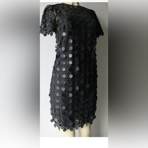 Michael Kors Black Dress with Dot Appliqués